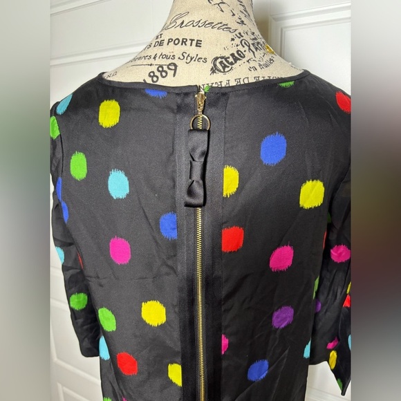 Kate Spade Belina Rainbow Polka Dot Shift Dress Size Small - Picture 10 of 11